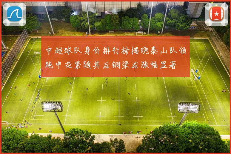 中超球队身价排行榜揭晓泰山队领跑申花紧随其后铜梁龙涨幅显著